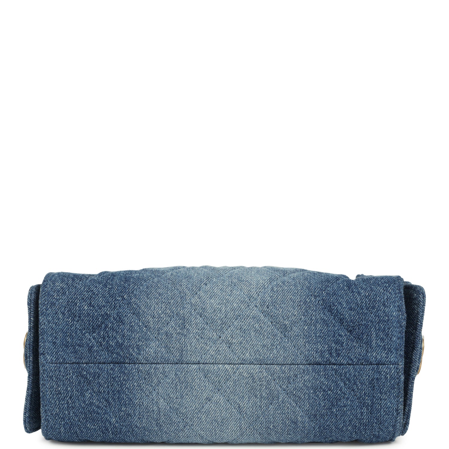 Chanel Mini 25 Hobo Bag Blue Washed Denim Antique Gold Hardware