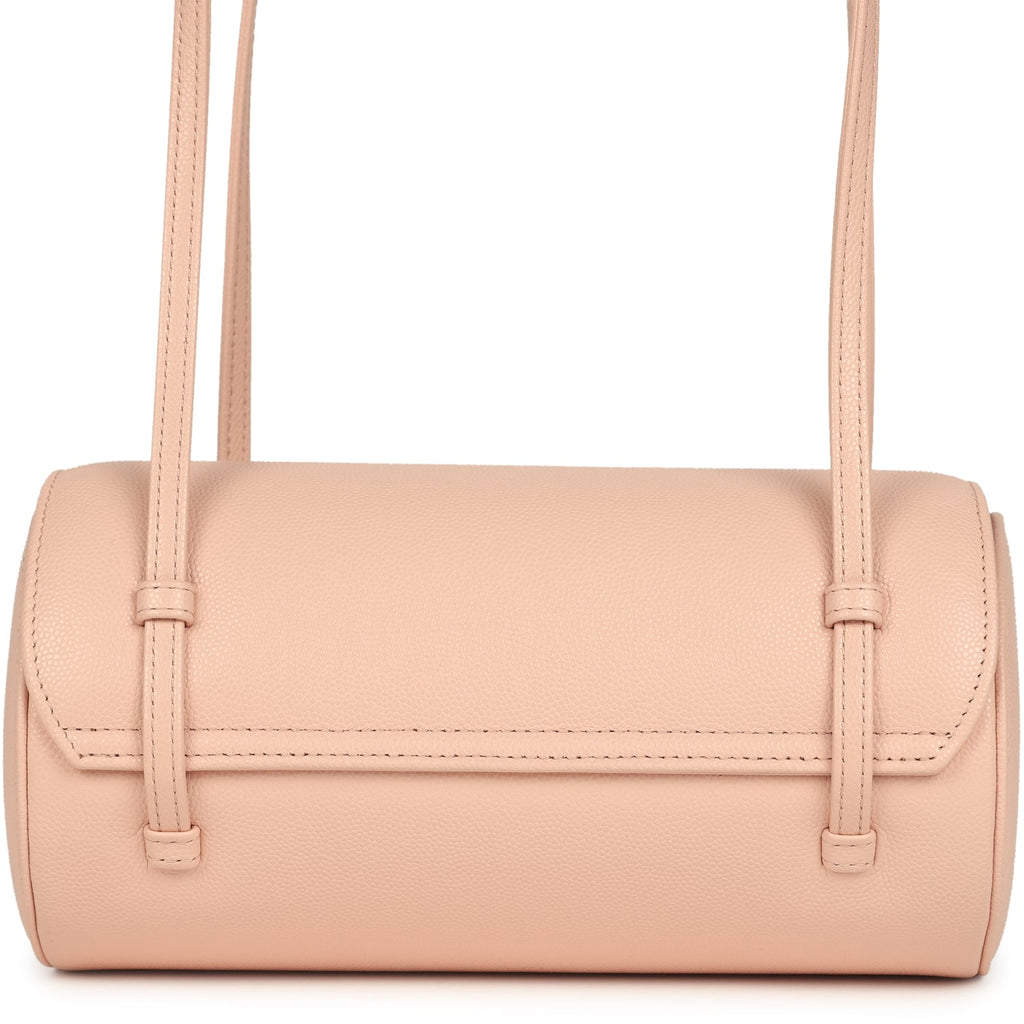 Chanel Preppy Coco Bowling Bag Light Pink Shiny Caviar Brushed Gold Hardware