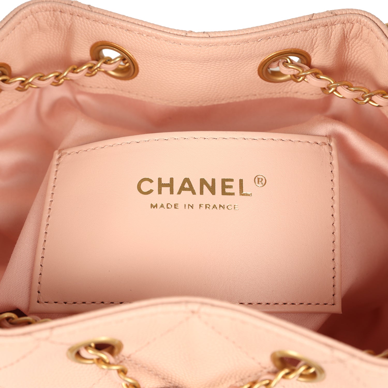 Chanel Small 25 Hobo Bag Light Pink Caviar Antique Gold Hardware