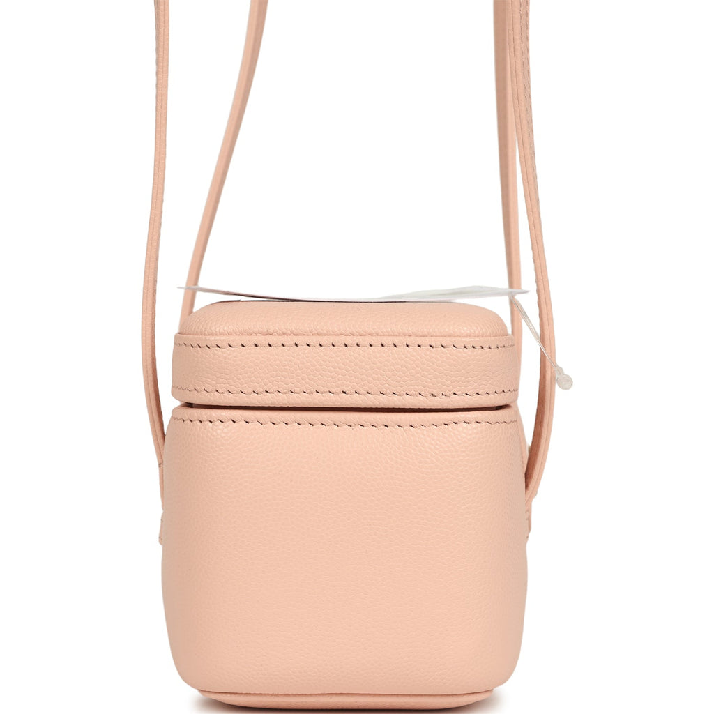 Chanel Preppy Coco Long Vanity with Straps Light Pink Shiny Caviar Brushed Gold Hardware