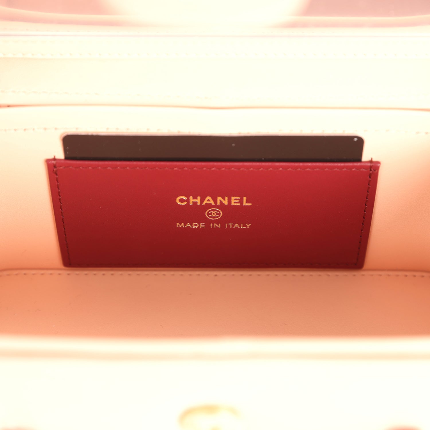 Chanel Preppy Coco Long Vanity with Straps Light Pink Shiny Caviar Brushed Gold Hardware