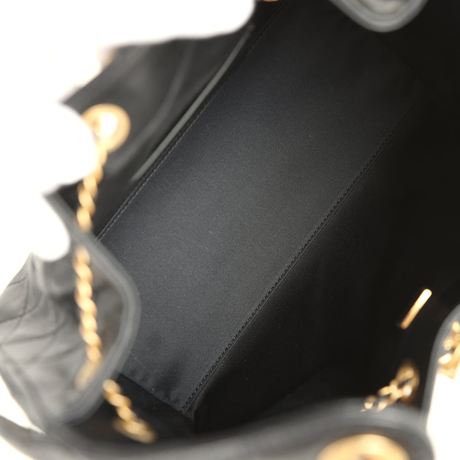 Chanel Small 25 Hobo Bag Black Caviar Antique Gold Hardware