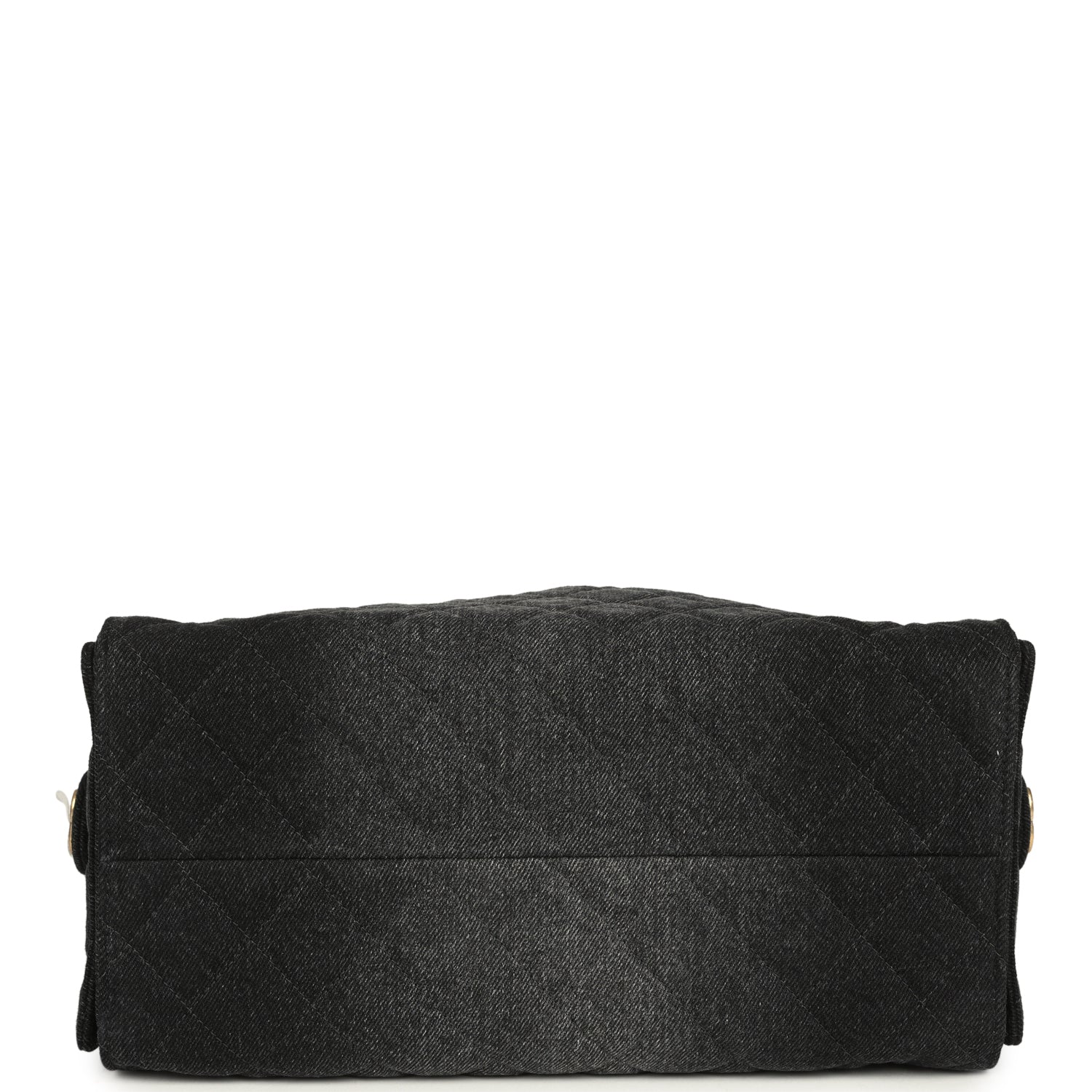 Chanel Medium 25 Hobo Bag Black Washed Denim Antique Gold Hardware