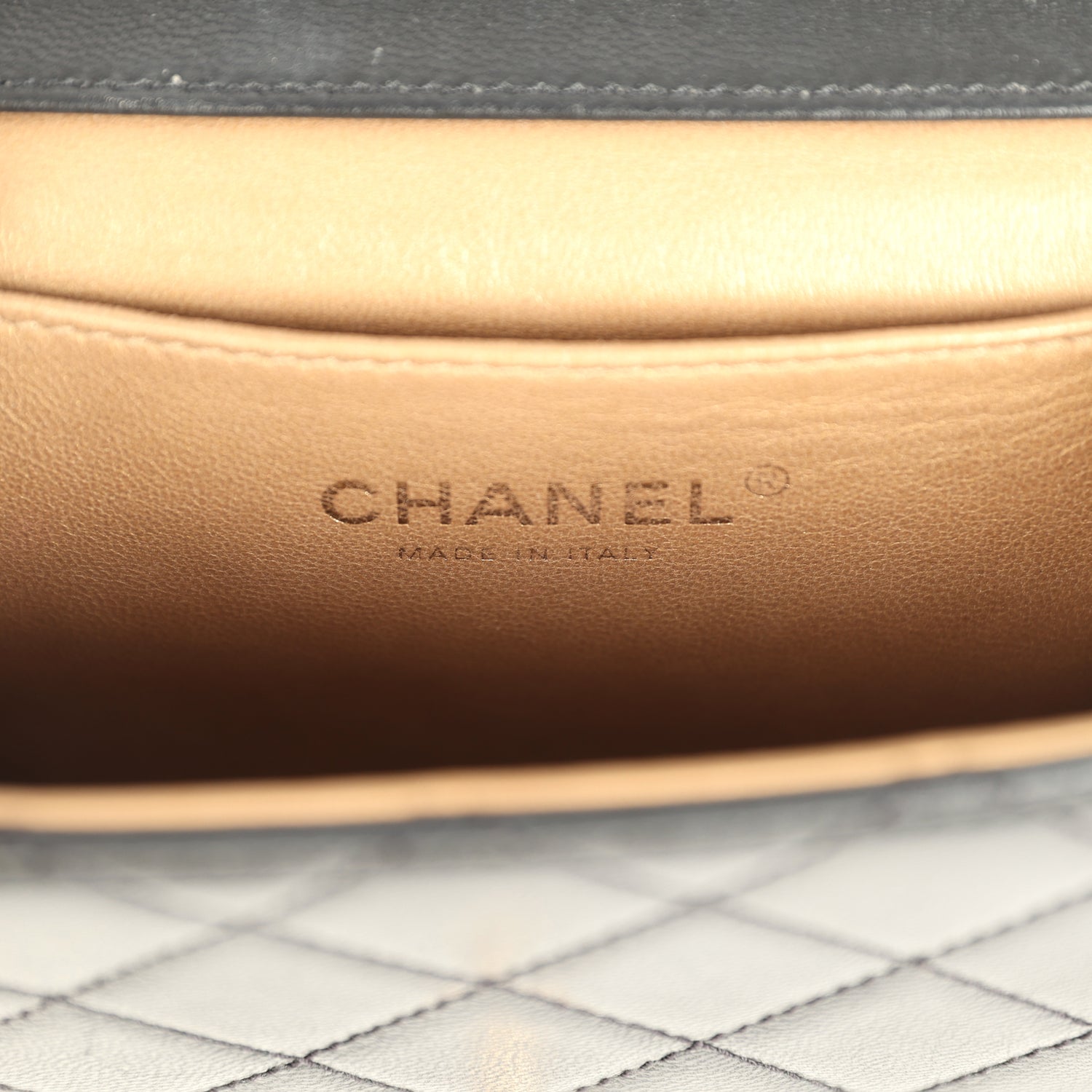 Chanel Chic Pearls Flap Bag Black Calfskin Brushed Gold Hardware