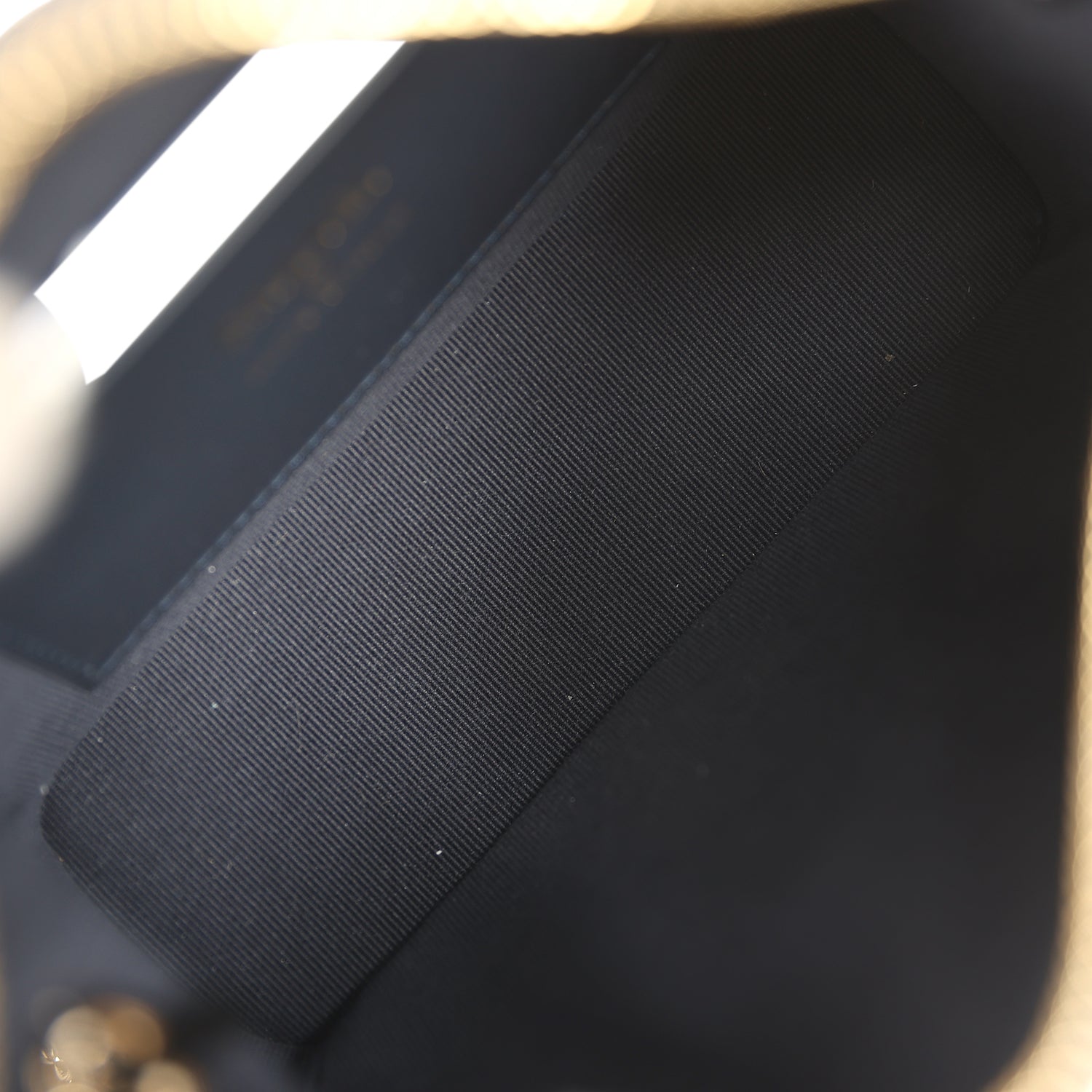 Chanel Mini Hobo Pouch with Chain Dark Blue Denim and Leather Light Gold Hardware