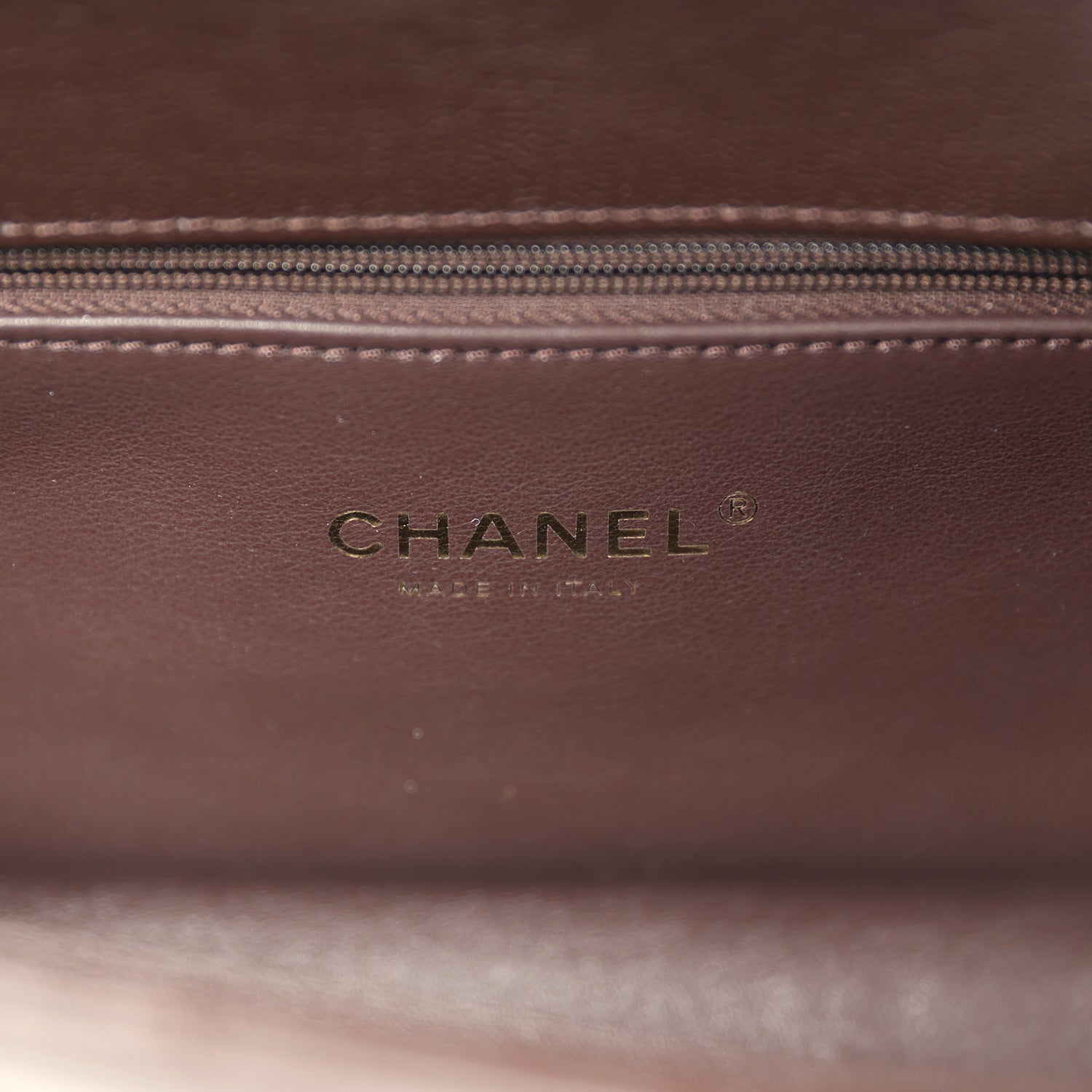 Chanel Maxi Coco Handle Long Chevron Flap Bag Dark Brown Shiny Goatskin Light Gold Hardware