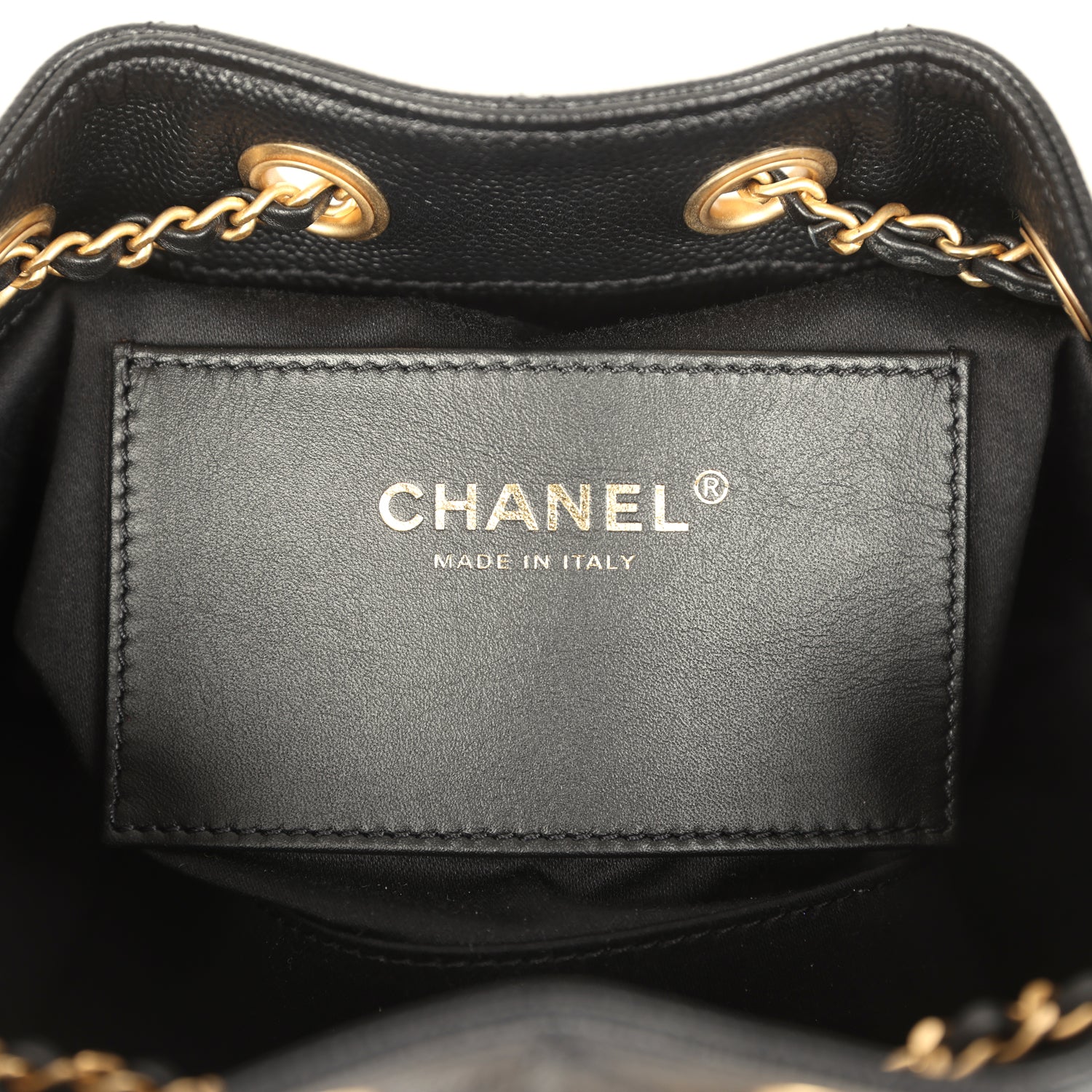 Chanel Mini 25 Hobo Bag Black Caviar Antique Gold Hardware