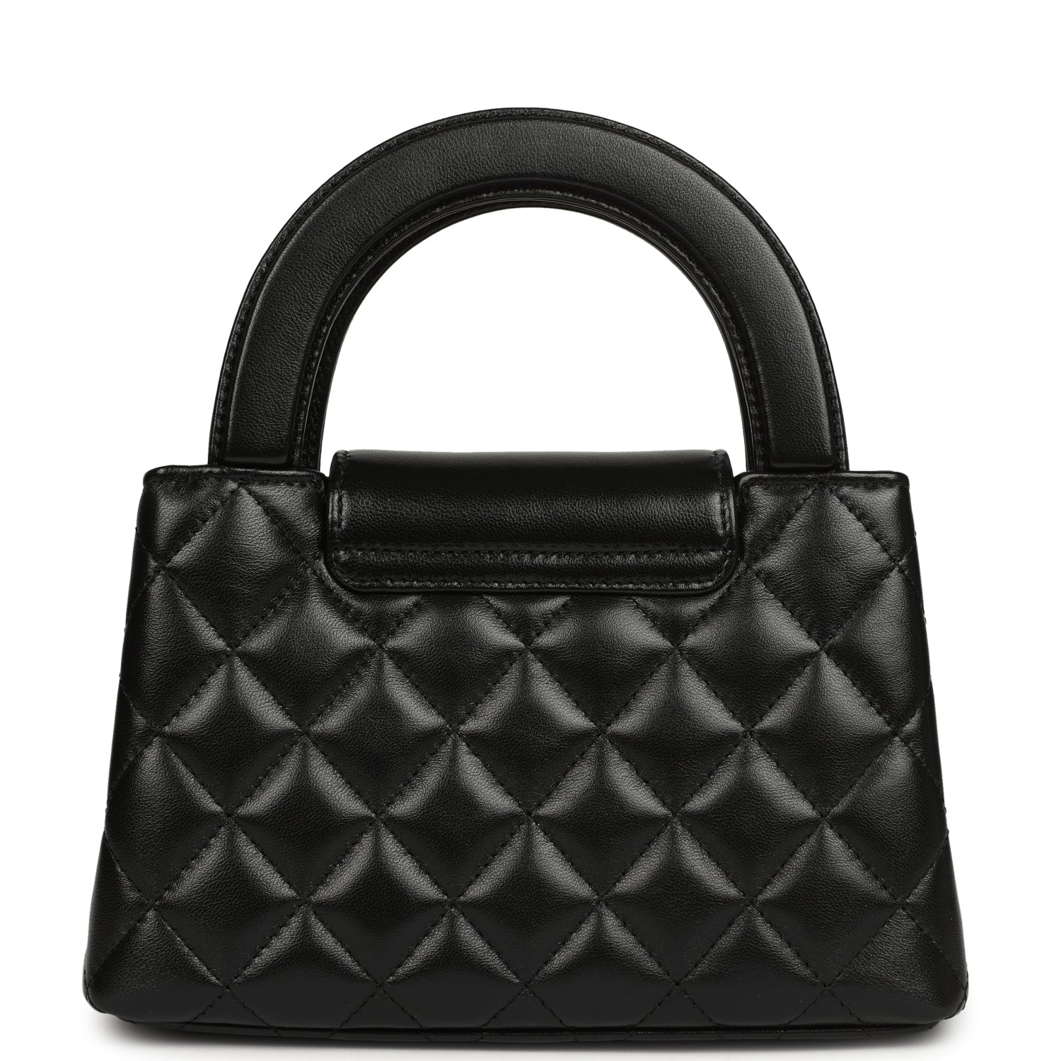 Chanel Small Kelly Shopper Black Shiny Aged Calfskin Brushed Gold Hardware