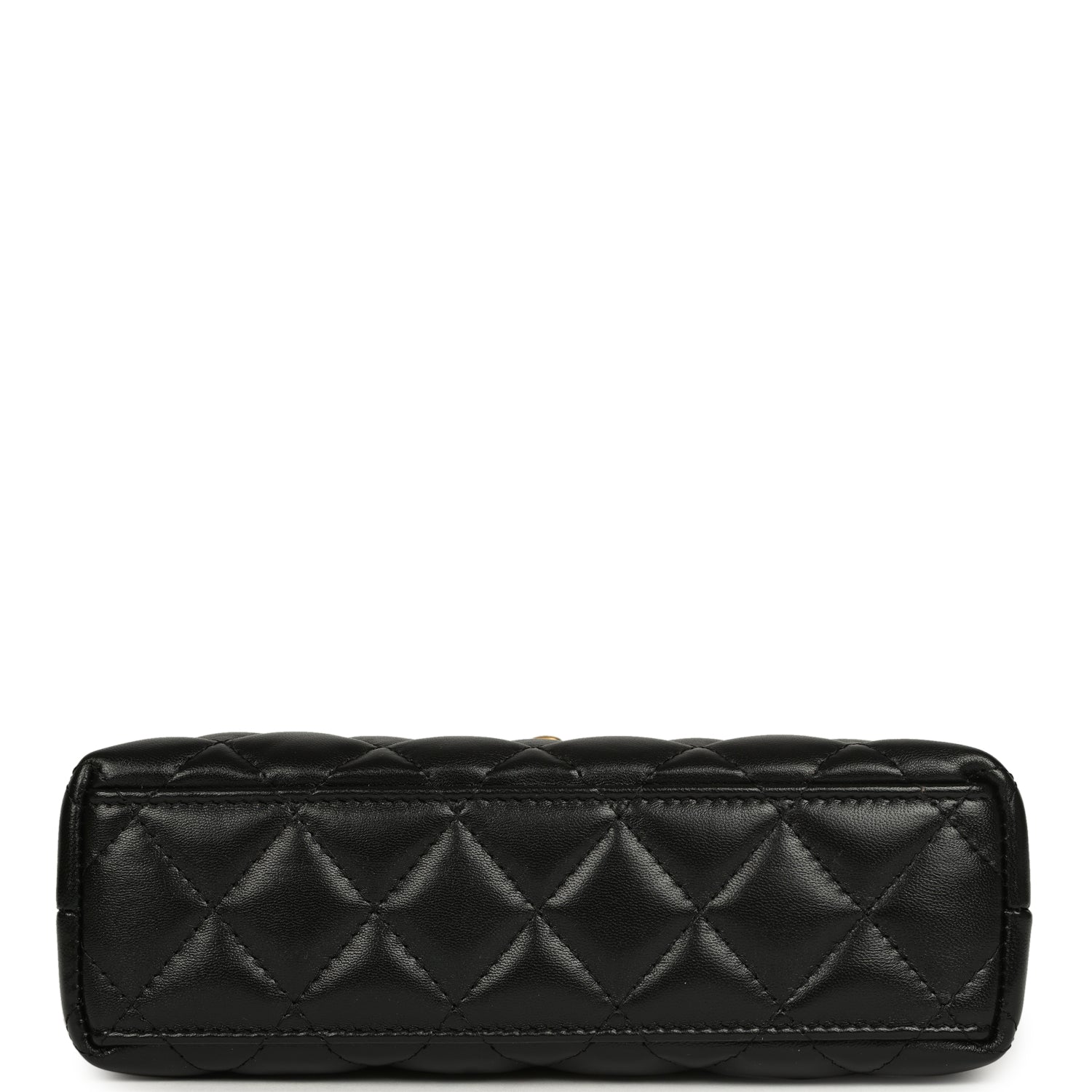 Chanel Small Kelly Shopper Black Shiny Aged Calfskin Brushed Gold Hardware