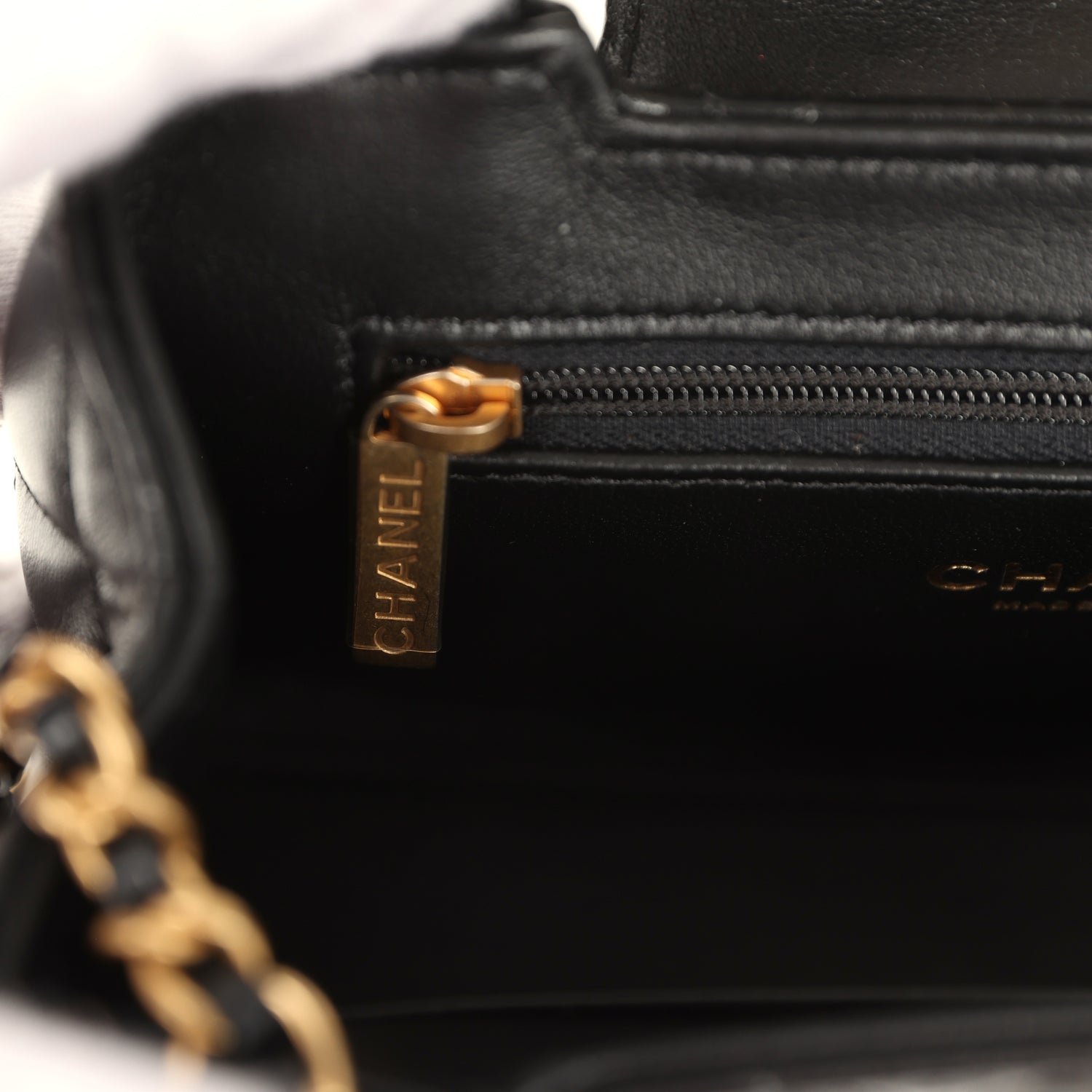 Chanel Small Kelly Shopper Black Shiny Aged Calfskin Brushed Gold Hardware
