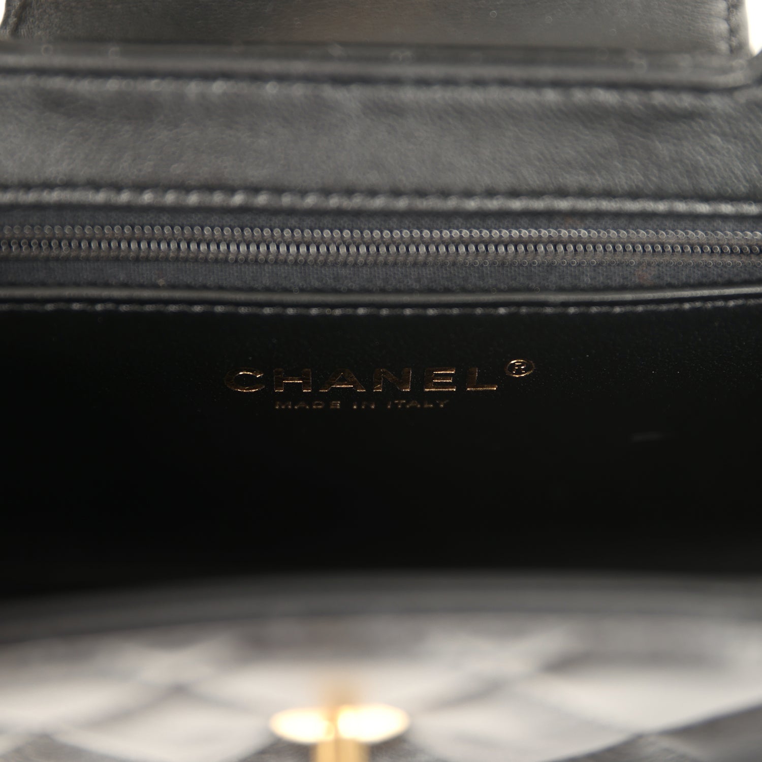 Chanel Small Kelly Shopper Black Shiny Aged Calfskin Brushed Gold Hardware