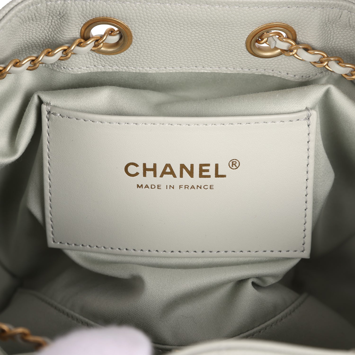 Chanel Small 25 Hobo Bag Light Green Caviar Antique Gold Hardware