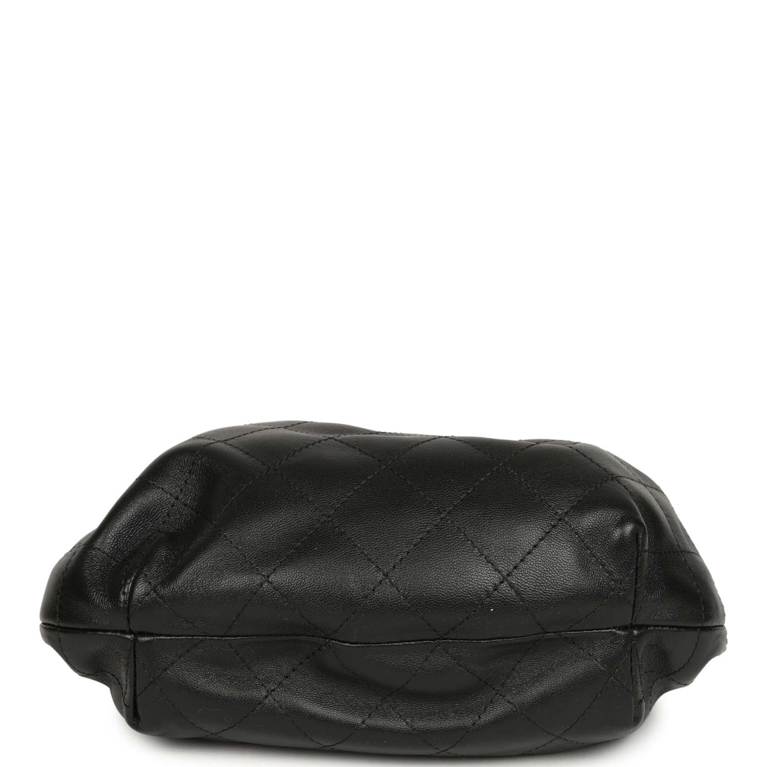 Chanel Small Pouch Black Shiny Lambskin Tortoiseshell Hardware