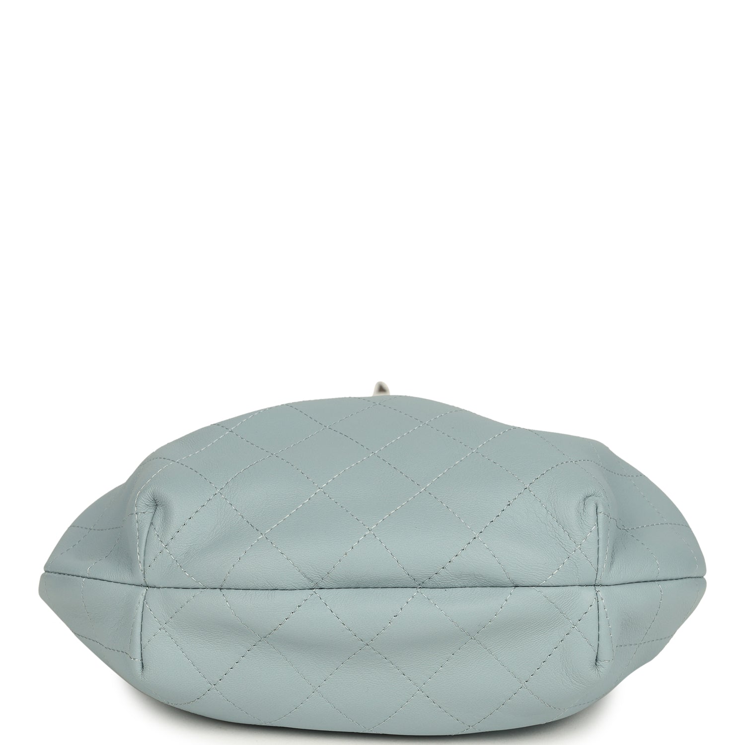 Chanel Small Pouch Light Blue Calfskin Tortoiseshell Hardware