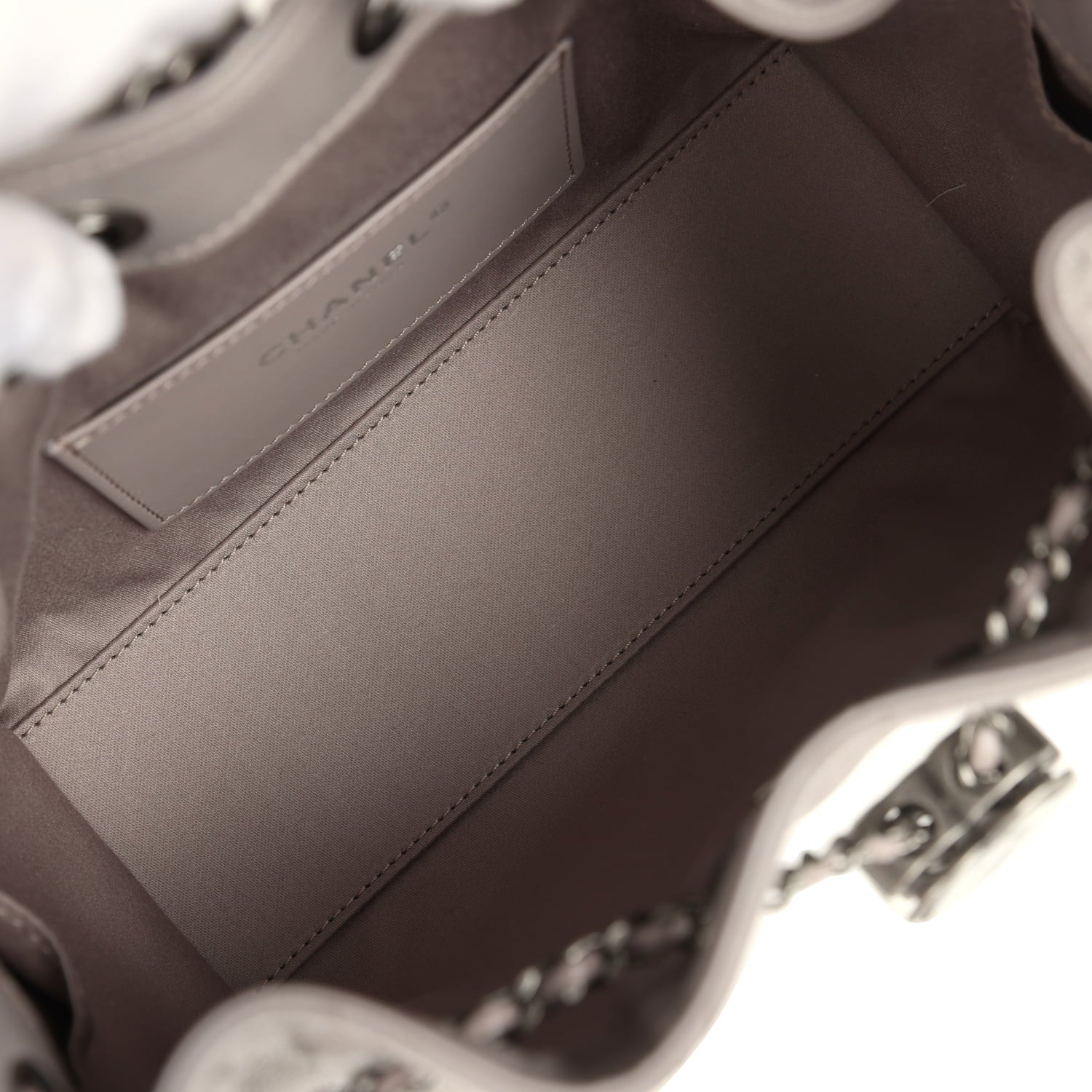 Chanel Mini 25 Hobo Bag Dark Grey Caviar Aged Ruthenium Hardware