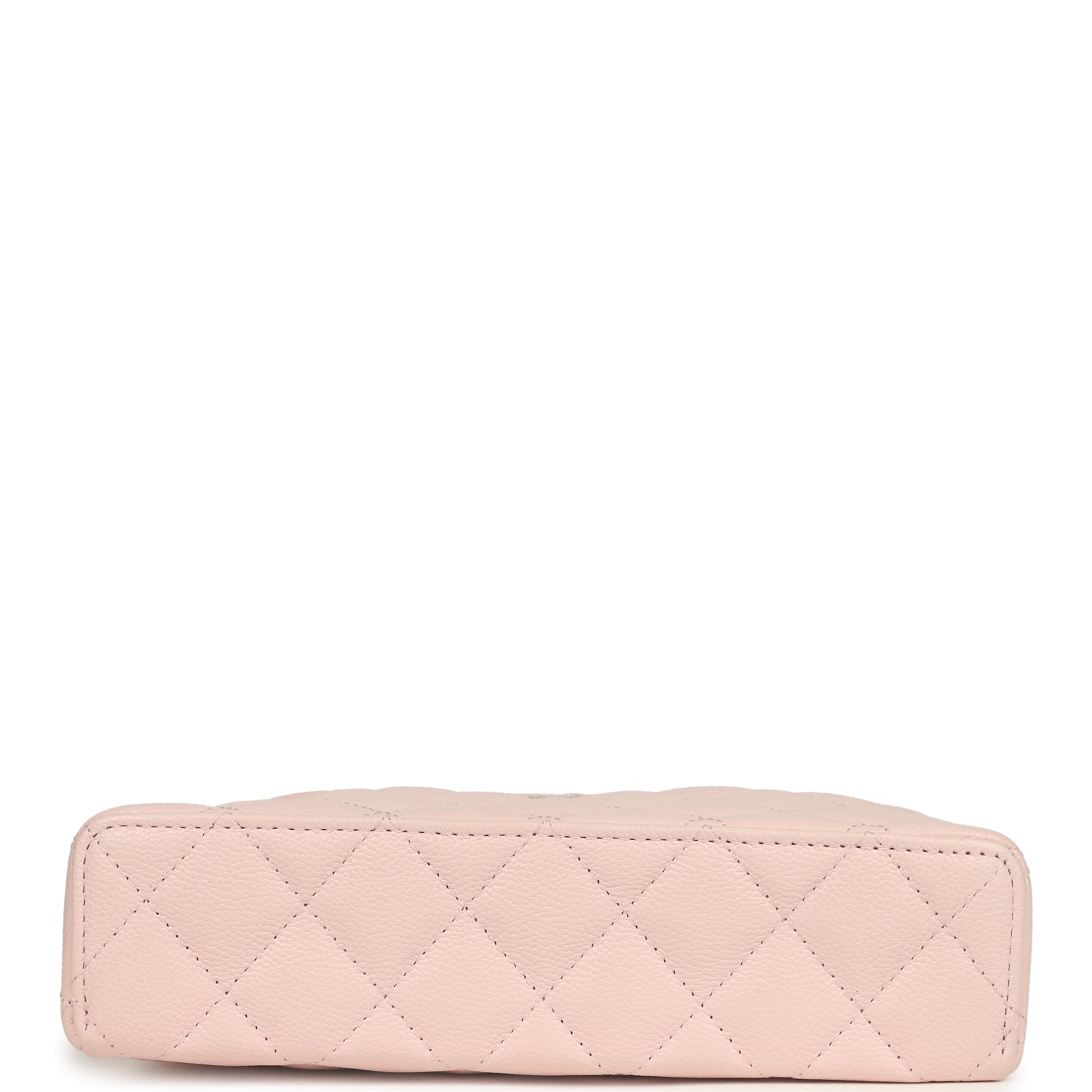 Chanel Top Handle Long Vanity Case with Chain Light Pink Shiny Caviar Light Gold Hardware
