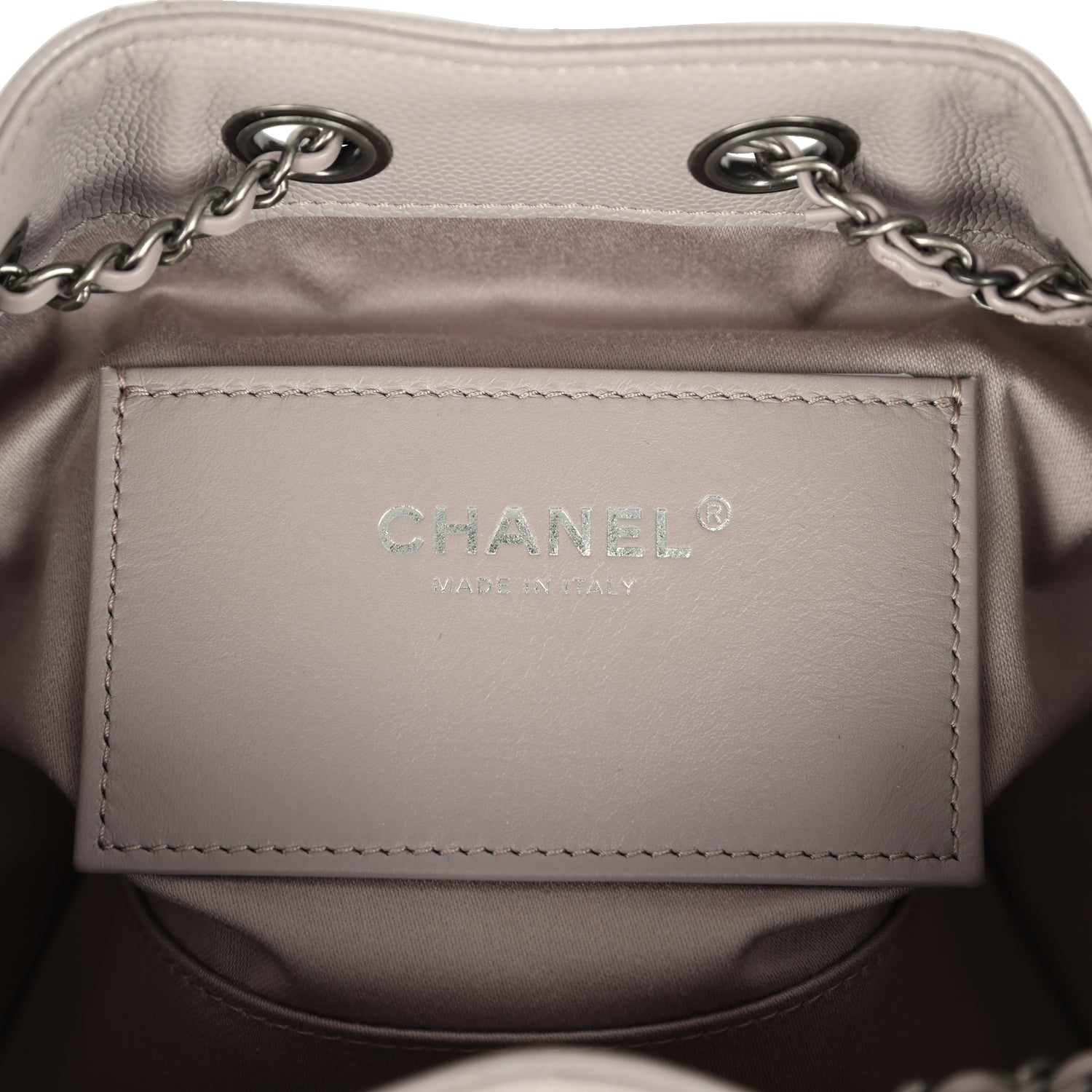 Chanel Mini 25 Hobo Bag Dark Grey Caviar Aged Ruthenium Hardware