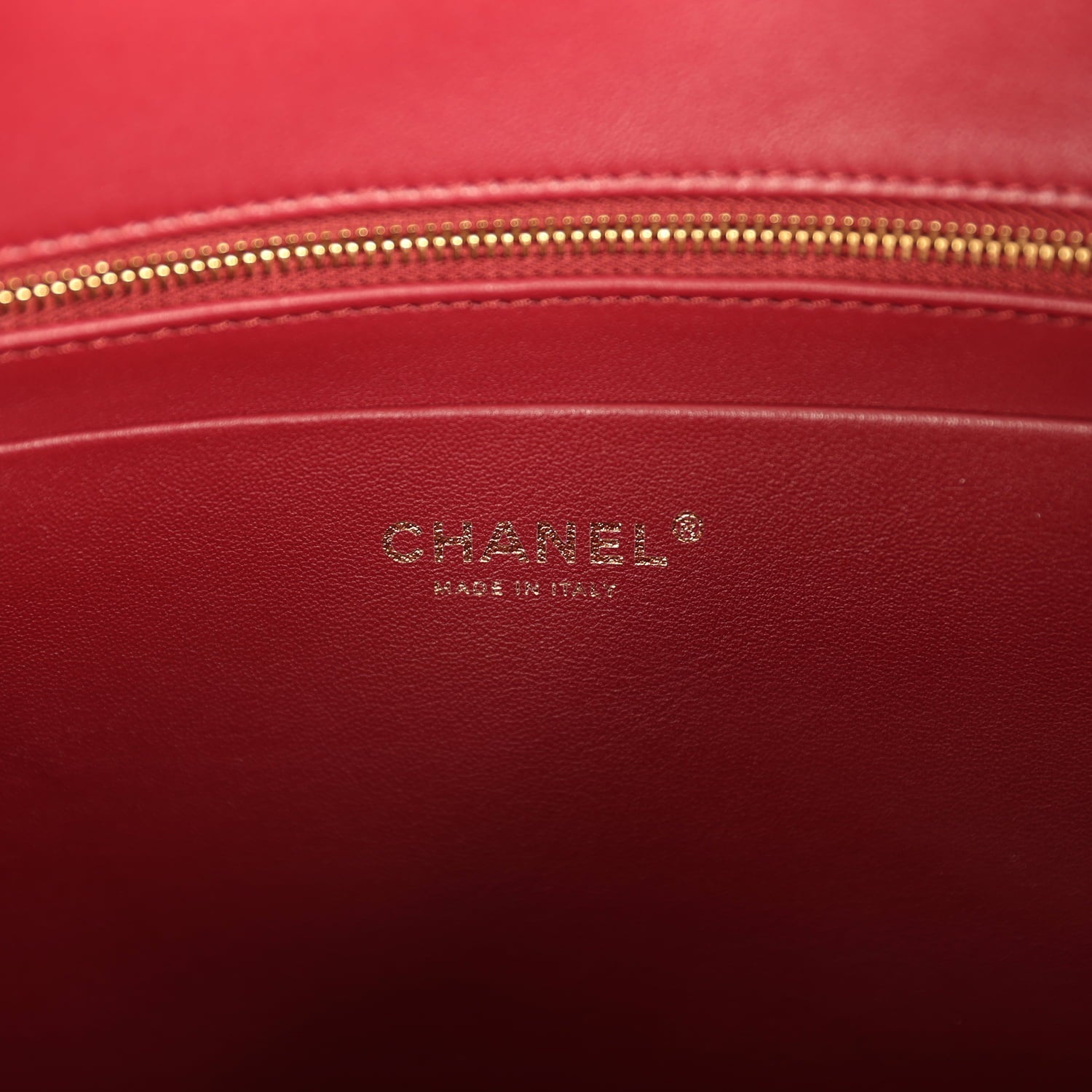 Chanel Large "Eyes on You" CC Shopping Bag Burgundy Lambskin Gold Hardware