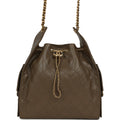 Chanel Medium 25 Hobo Bag Dark Khaki Caviar Antique Gold Hardware