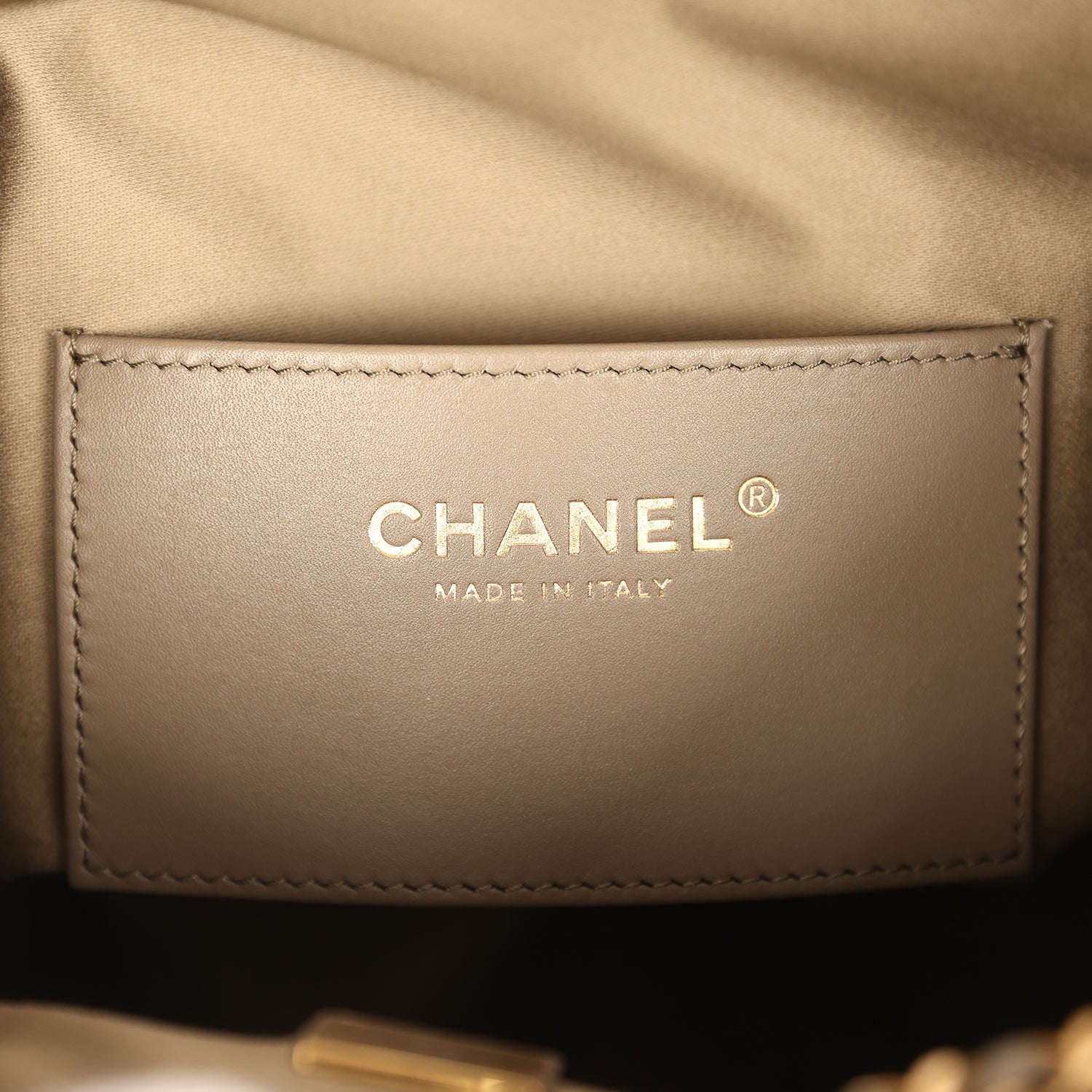 Chanel Medium 25 Hobo Bag Dark Khaki Caviar Antique Gold Hardware