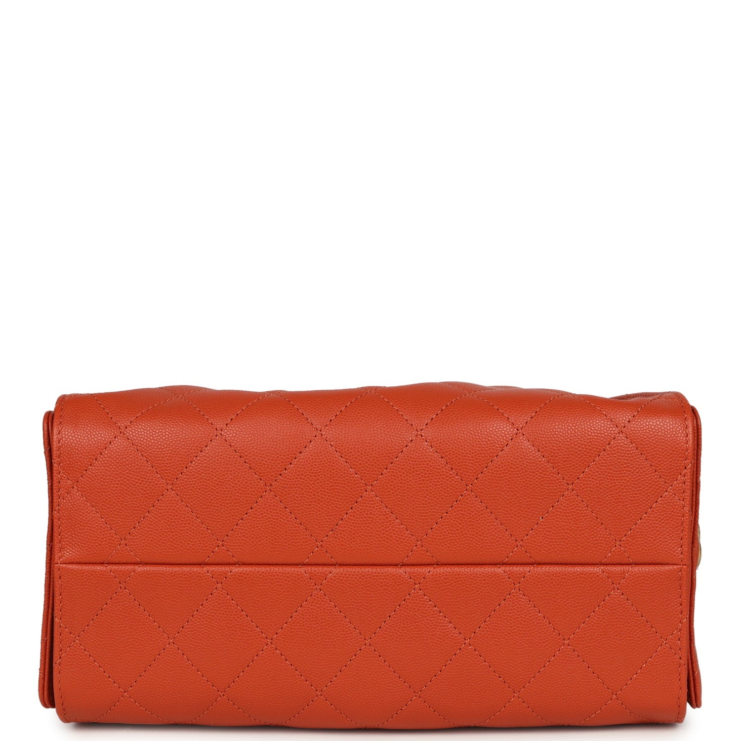 Chanel Small 25 Hobo Bag Dark Orange Caviar Antique Gold Hardware