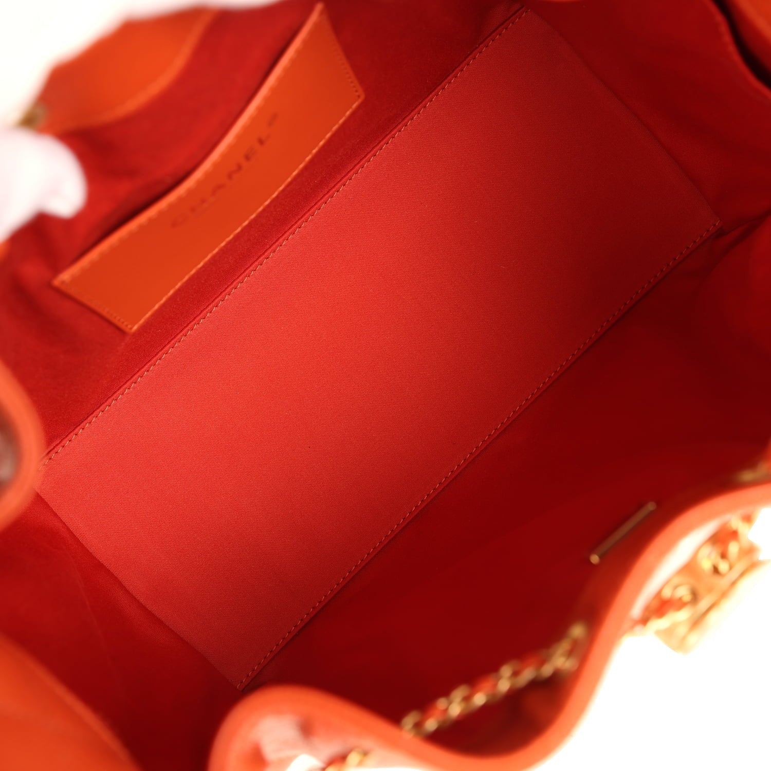 Chanel Small 25 Hobo Bag Dark Orange Caviar Antique Gold Hardware