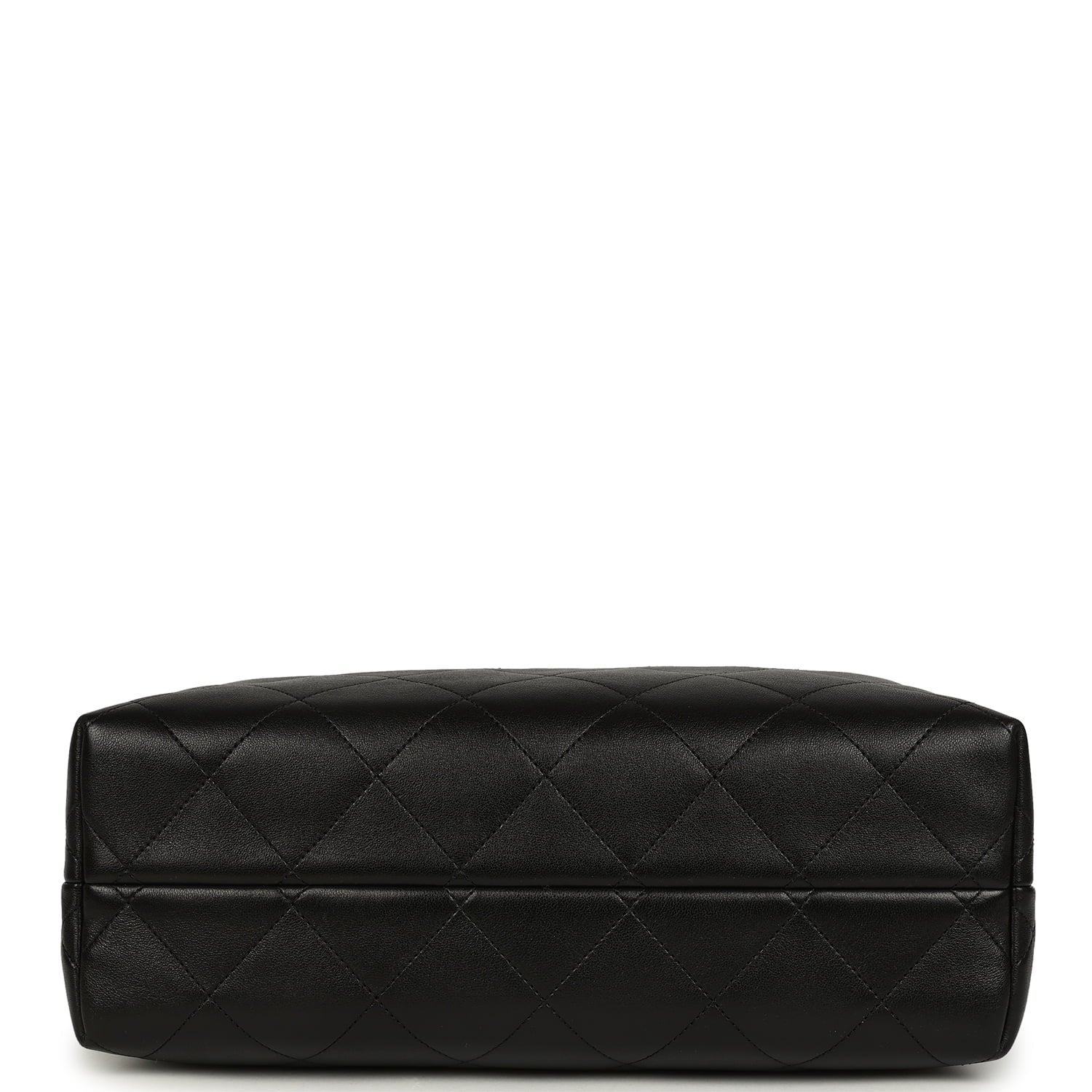 Chanel Small Coco Base Hobo Bag Brown Suede and Black Shiny Lambskin Brushed Gold Hardware