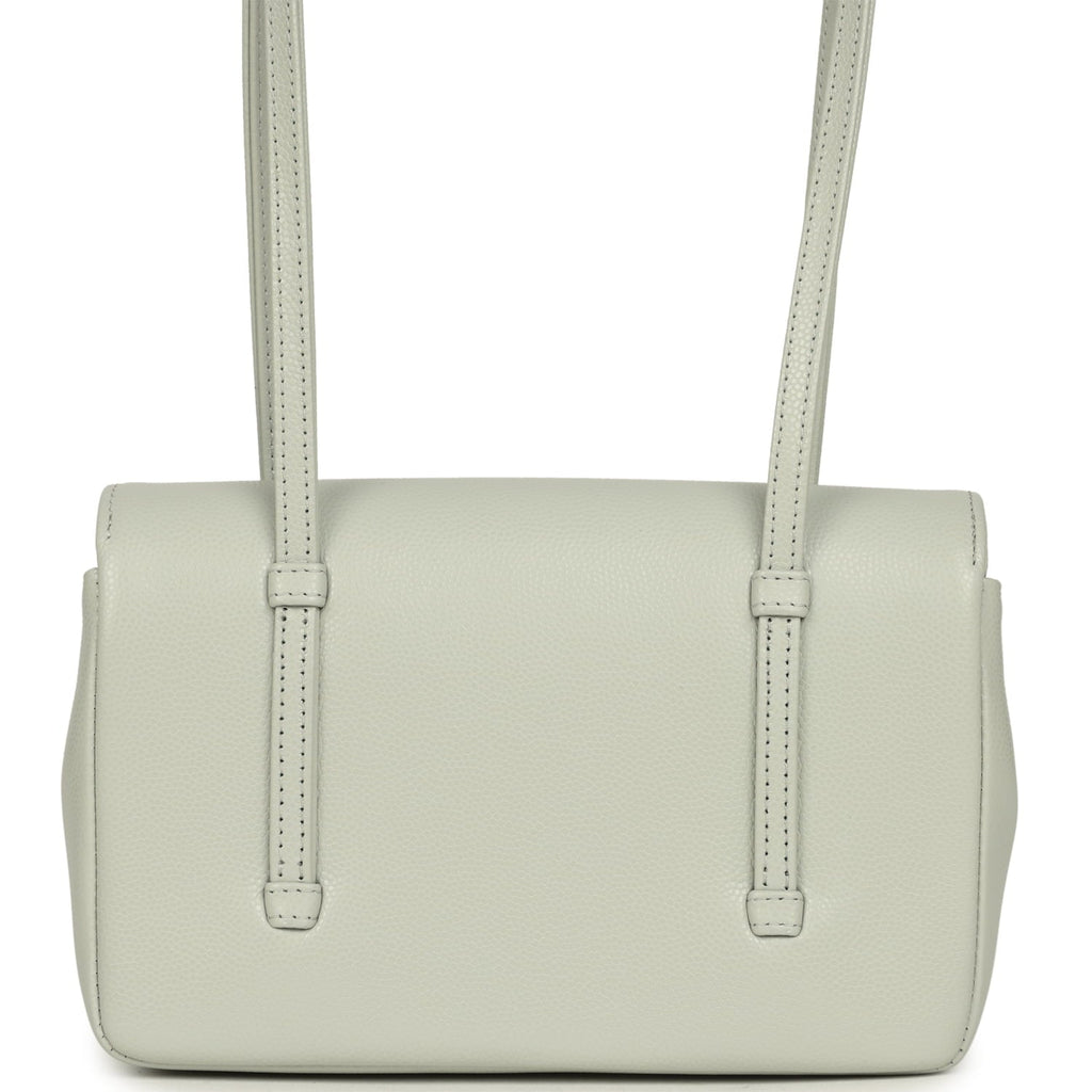 Chanel Mini Preppy Coco Clutch with Straps Light Green Shiny Caviar Brushed Gold Hardware