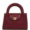 Chanel Small Kelly Shopper Dark Burgundy Caviar Gold Hardware