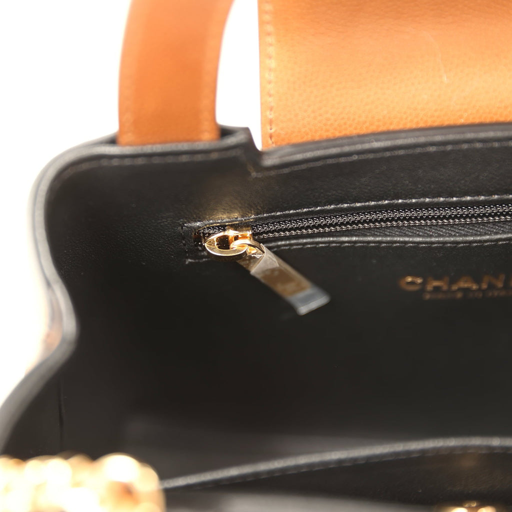 Chanel Small Kelly Shopper Camel Caviar Gold Hardware