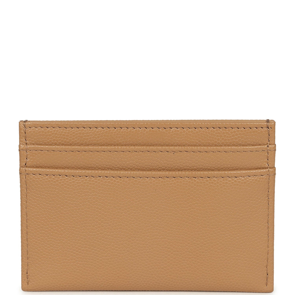 Chanel Classic CC Card Holder Wallet Dark Beige Caviar