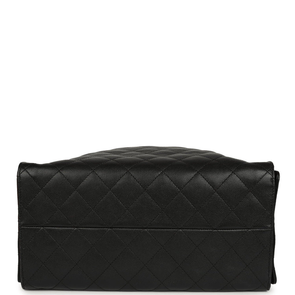 Chanel Medium 25 Hobo Bag Black Caviar Aged Ruthenium Hardware