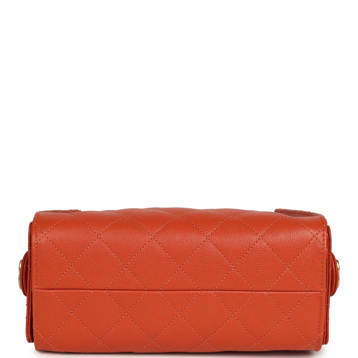 Chanel Mini 25 Hobo Bag Dark Orange Caviar Antique Gold Hardware