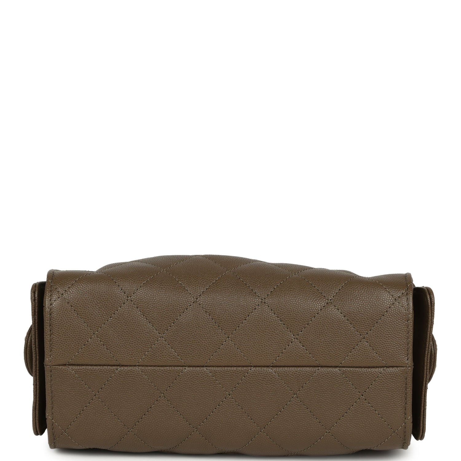 Chanel Mini 25 Hobo Bag Dark Khaki Caviar Antique Gold Hardware