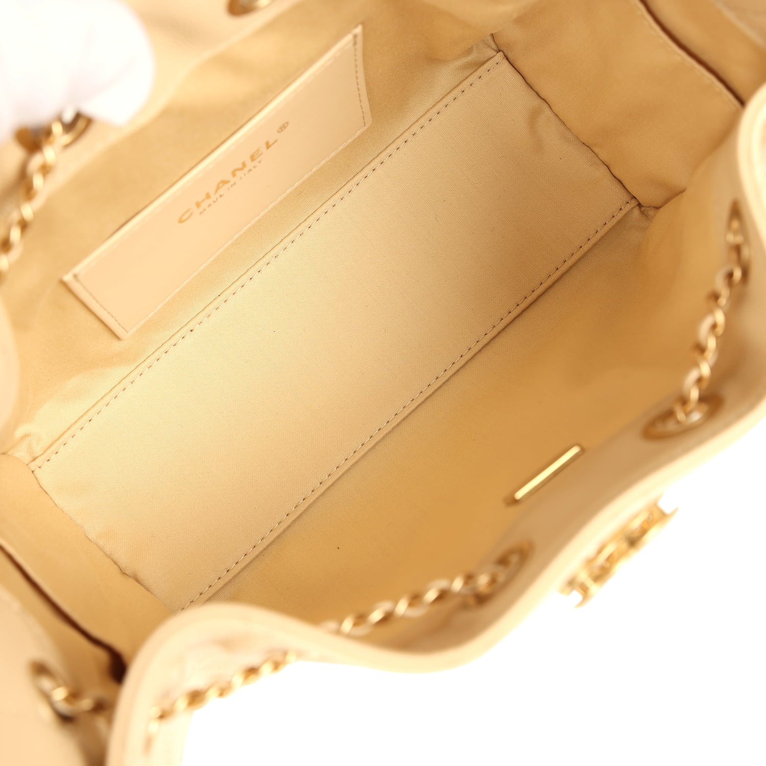 Chanel Mini 25 Hobo Bag Light Beige Caviar Antique Gold Hardware