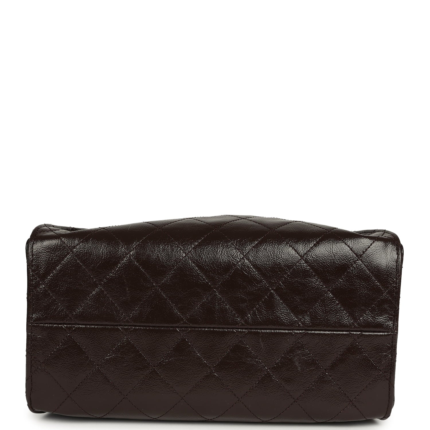Chanel Small 25 Hobo Bag Dark Brown Shiny Aged Calfskin Silver Hardware