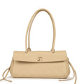 Chanel Small "Urban Essential" East West Shopping Tote Light Beige Caviar Gold Hardware