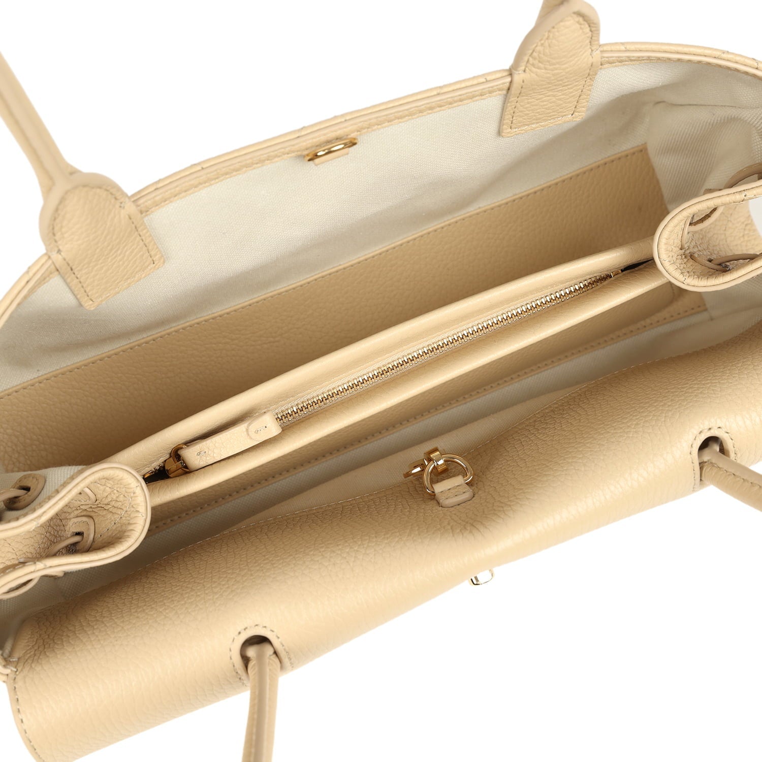 Chanel Small "Urban Essential" East West Shopping Tote Light Beige Caviar Gold Hardware