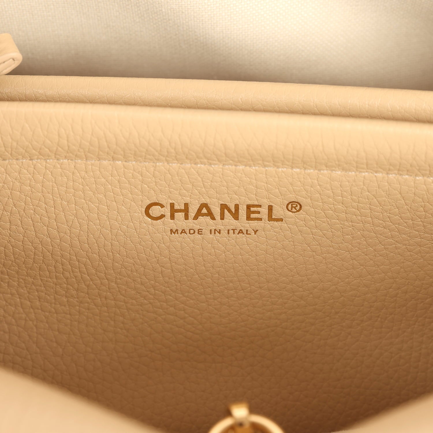 Chanel Small "Urban Essential" East West Shopping Tote Light Beige Caviar Gold Hardware