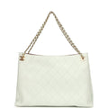 Chanel Large "Eyes on You" CC Shopping Bag Light Blue Lambskin Gold Hardware