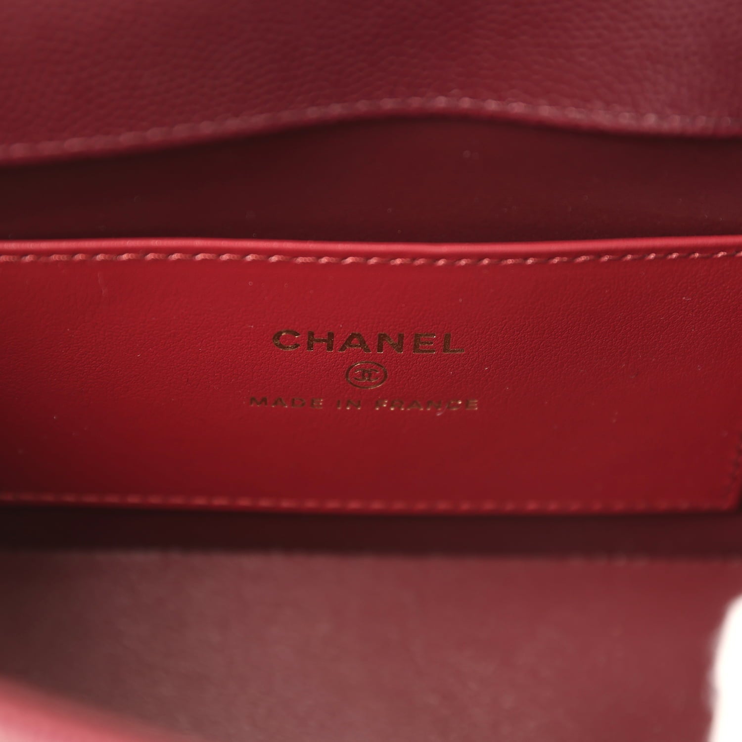 Chanel Mini Preppy Coco Clutch with Straps Dark Burgundy Shiny Caviar Brushed Gold Hardware