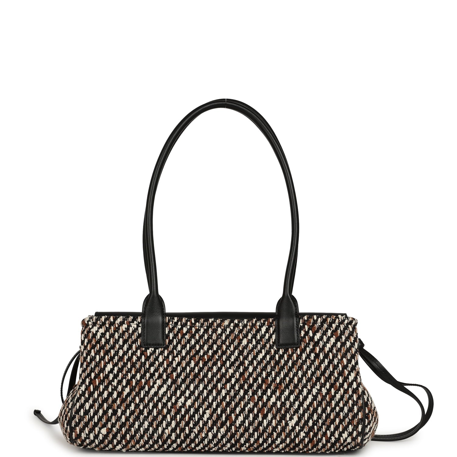 Chanel Small "Urban Essential" East West Shopping Tote Black Calfskin and Multi Tweed Gold Hardware