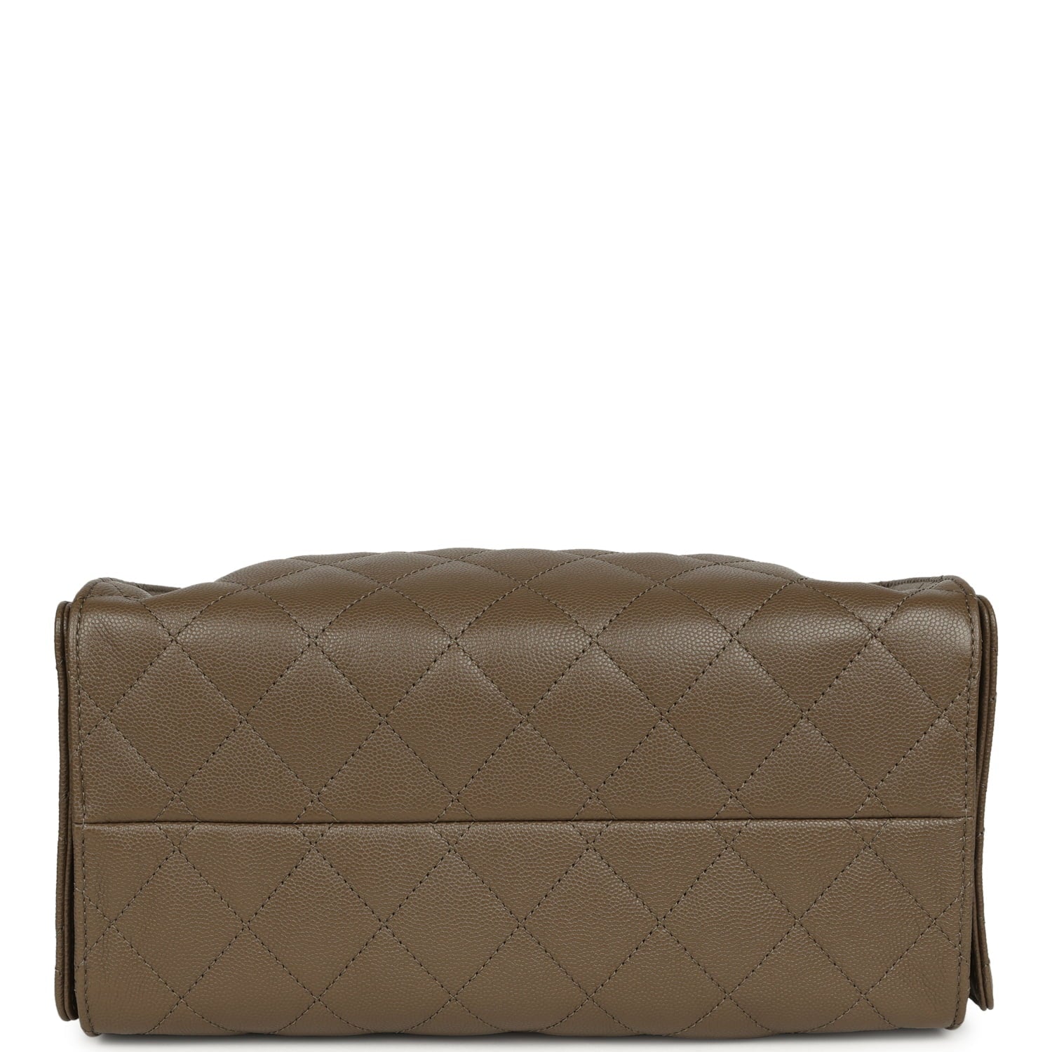 Chanel Small 25 Hobo Bag Dark Khaki Caviar Antique Gold Hardware