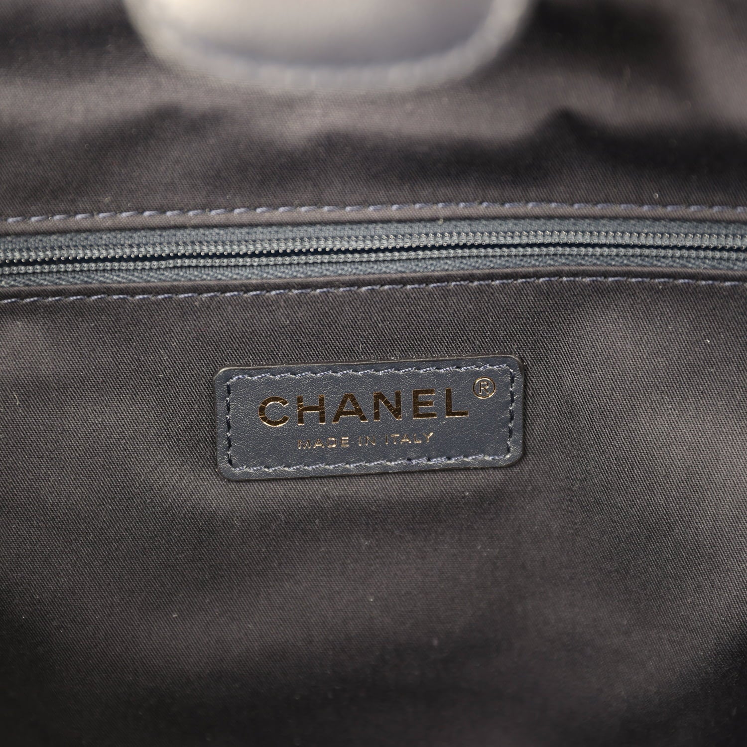 Chanel Small Coco Base Hobo Bag Blue Denim Tweed and Navy Blue Shiny Lambskin Gold Hardware