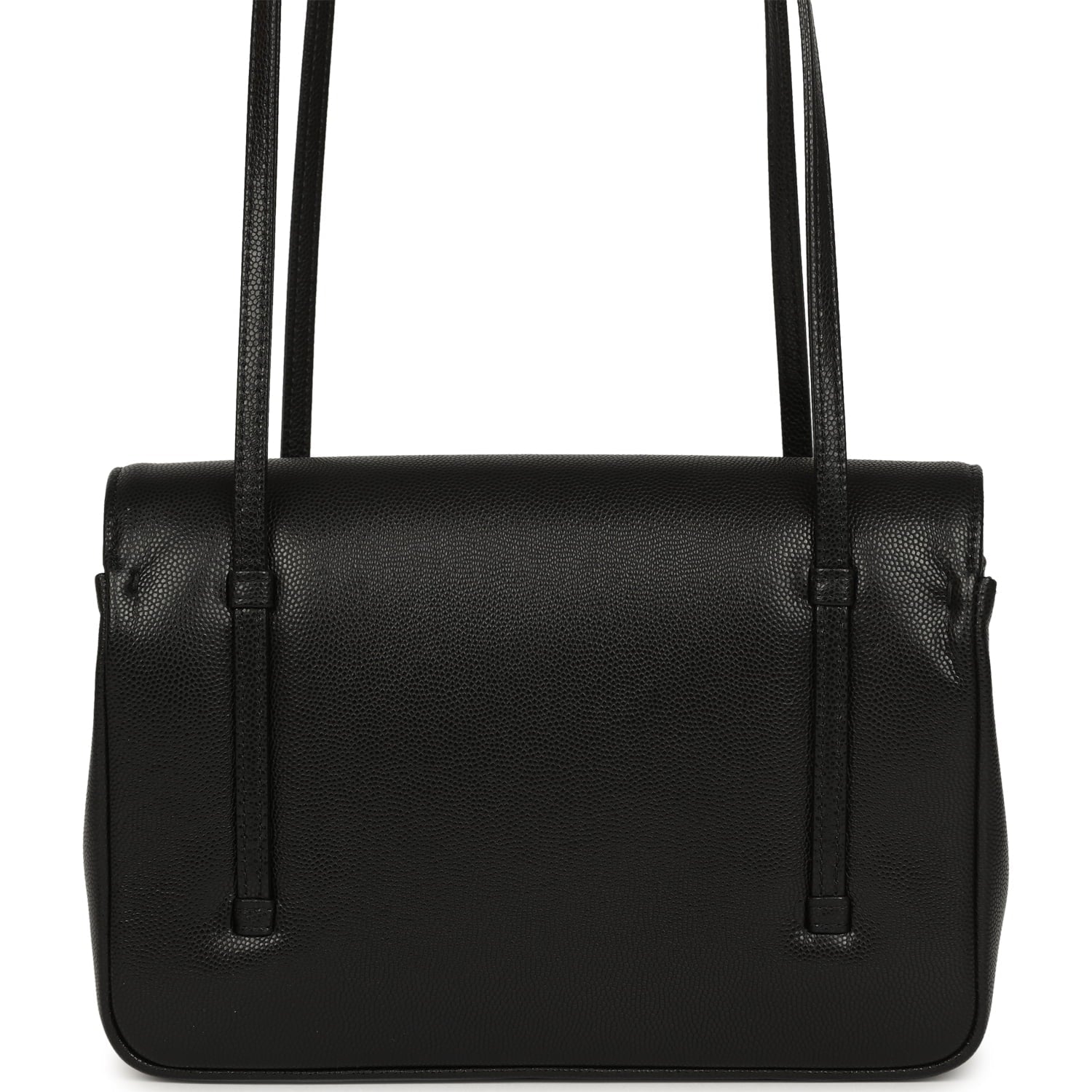Chanel Small Preppy Coco Flap Bag Black Shiny Caviar Brushed Gold Hardware