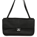 Chanel Maxi "Souplissimo" Small Flap Bag Black Caviar Silver Hardware