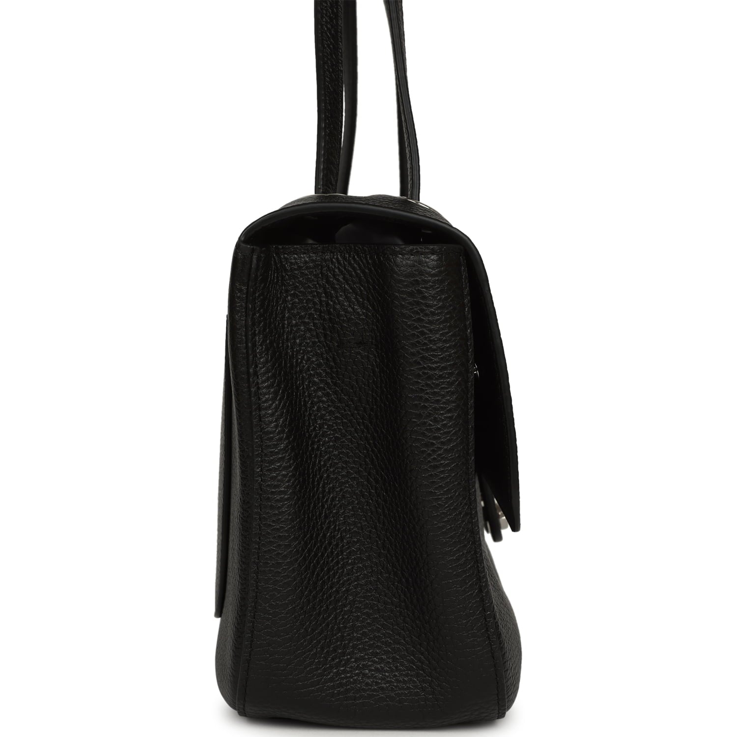 Chanel Maxi "Souplissimo" Small Flap Bag Black Caviar Silver Hardware