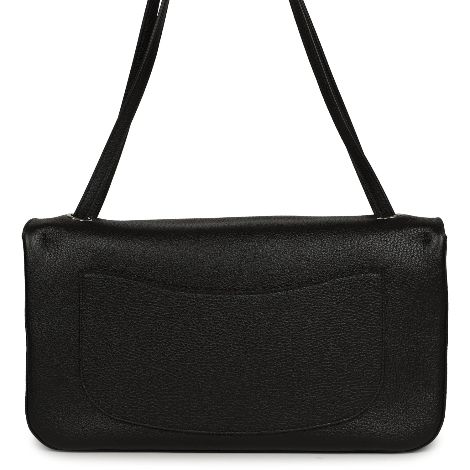 Chanel Maxi "Souplissimo" Small Flap Bag Black Caviar Silver Hardware