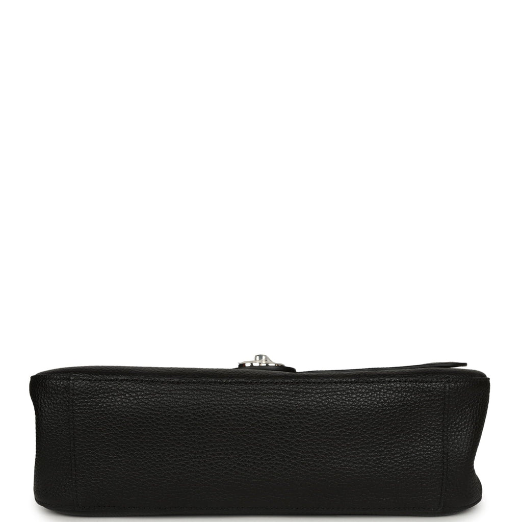Chanel Maxi "Souplissimo" Small Flap Bag Black Caviar Silver Hardware