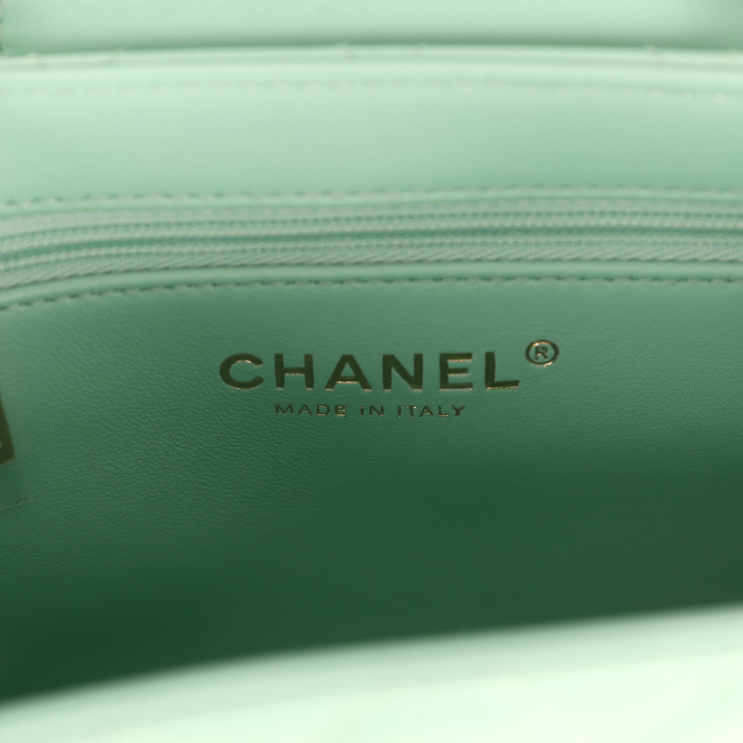 Chanel Small Fringe Kelly Green Lambskin Gold Hardware